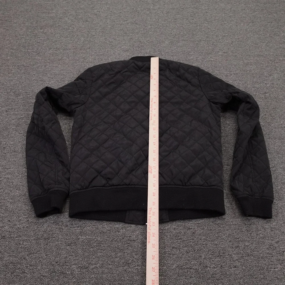 Levi's Jacket Womens XS Black Quilted Bomber Full Zip Pockets Insulated Casual